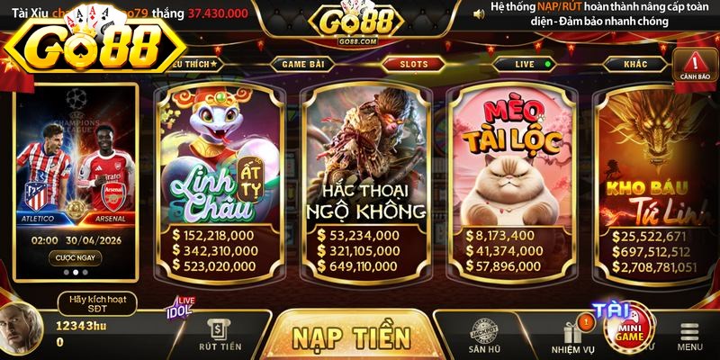 Giới thiệu GO88 là cổng game đổi thưởng uy tín hàng đầu thị trường
