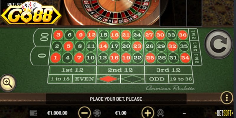 Các lựa chọn đặt cược phổ biến số 1 trong game roulette